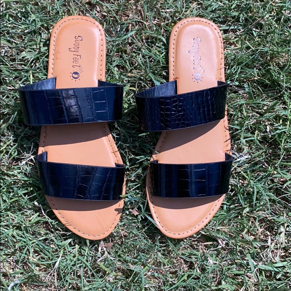 Black and Tan sandals